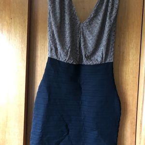 Black and gold dress